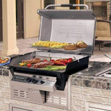 Broilmaster P3X Super Premium Cast Aluminum Gas Grill With Flare Busters, Griddle And Smoker Shutter