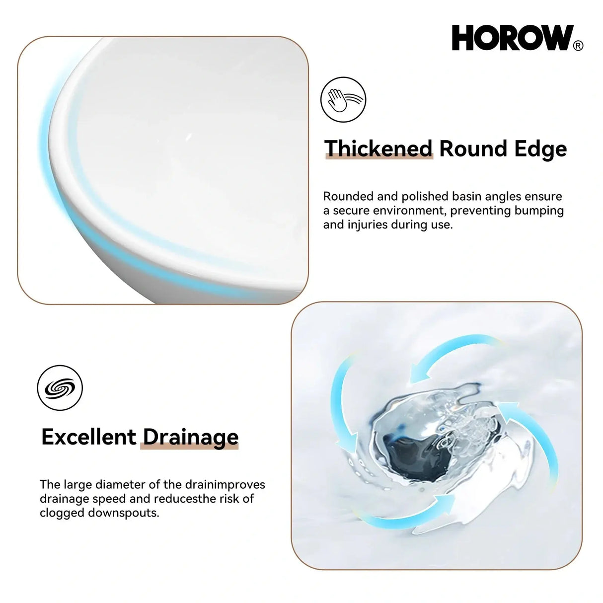Above Counter Bathroom Sink with Oval Ceramic Model C4034W