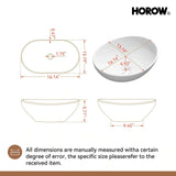 Above Counter Bathroom Sink with Oval Ceramic Model C4034W