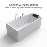 67-Inch Single-Person Luxury Whirlpool Bathtub
