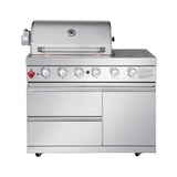 Castelle Flame Deluxe 4-Burner 72000 BTU Stainless Steel Liquid Propane Grill Island (SAK31425)