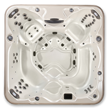 Arcadia Luxury Hot Tub – 7-Person Spa with Dual Captain’s Chairs & Open Footwell, 8' Design