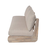 Outdoor Acacia Lazy 5 Seater Chat Set