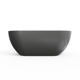 63 Inch Solid Surface Oval Shape Freestanding Bathtub