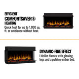 Dimplex Ignite Ultra Built-In Electric Fireplace With Multi Function Remote Control [ULT50/60/74/88]