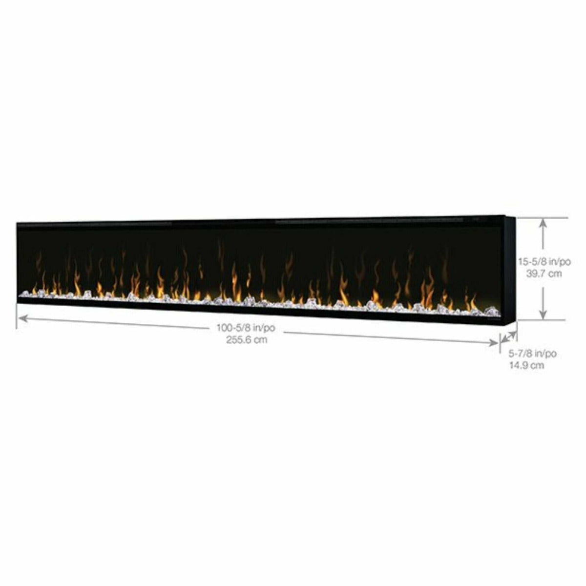 Dimplex IgniteXL 100-Inch Built-In Linear Fireplace Electric [XLF100]