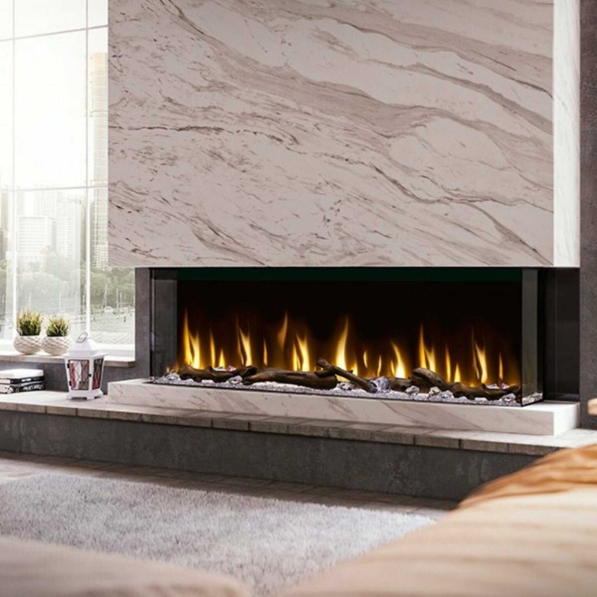 Dimplex IgniteXL Bold 60-Inch Built-In Linear Modern Electric Fireplace With Multi Colored Flames [XLF6017-XD]