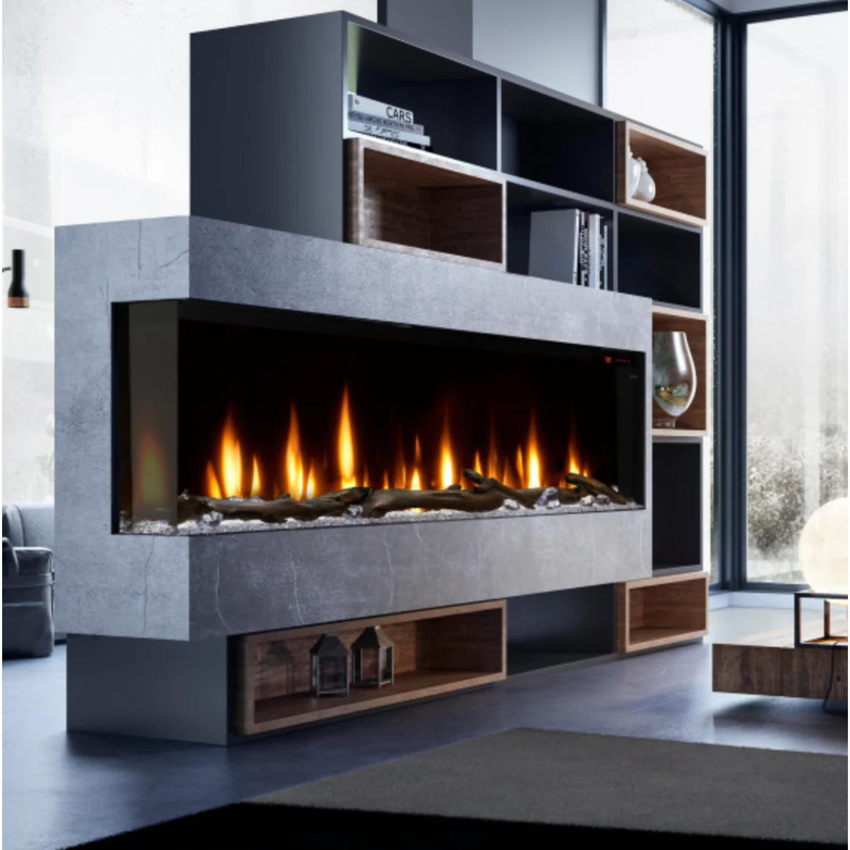 Dimplex IgniteXL Bold 60-Inch Built-In Linear Modern Electric Fireplace With Multi Colored Flames [XLF6017-XD]