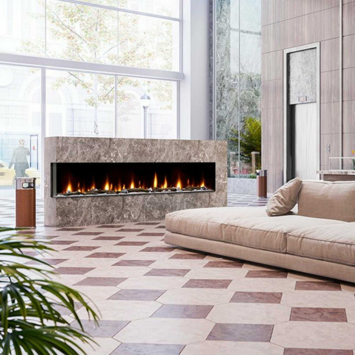 Dimplex IgniteXL Bold 100-Inch Smart Linear Multi Side View Built-In Electric Fireplace [XLF10017-XD]