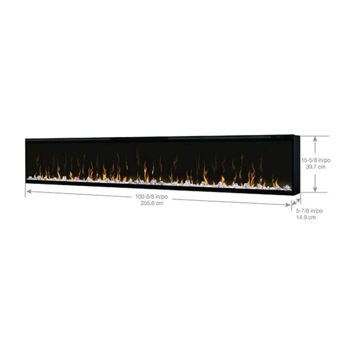 Dimplex IgniteXL 100-Inch Built-In Linear Fireplace Electric [XLF100]