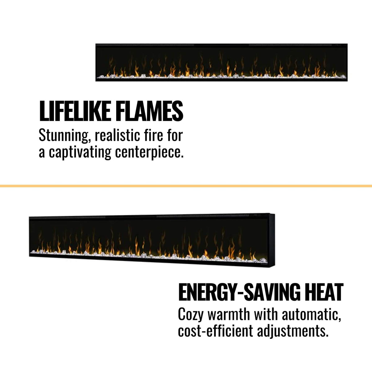 Dimplex IgniteXL 100-Inch Built-In Linear Fireplace Electric [XLF100]
