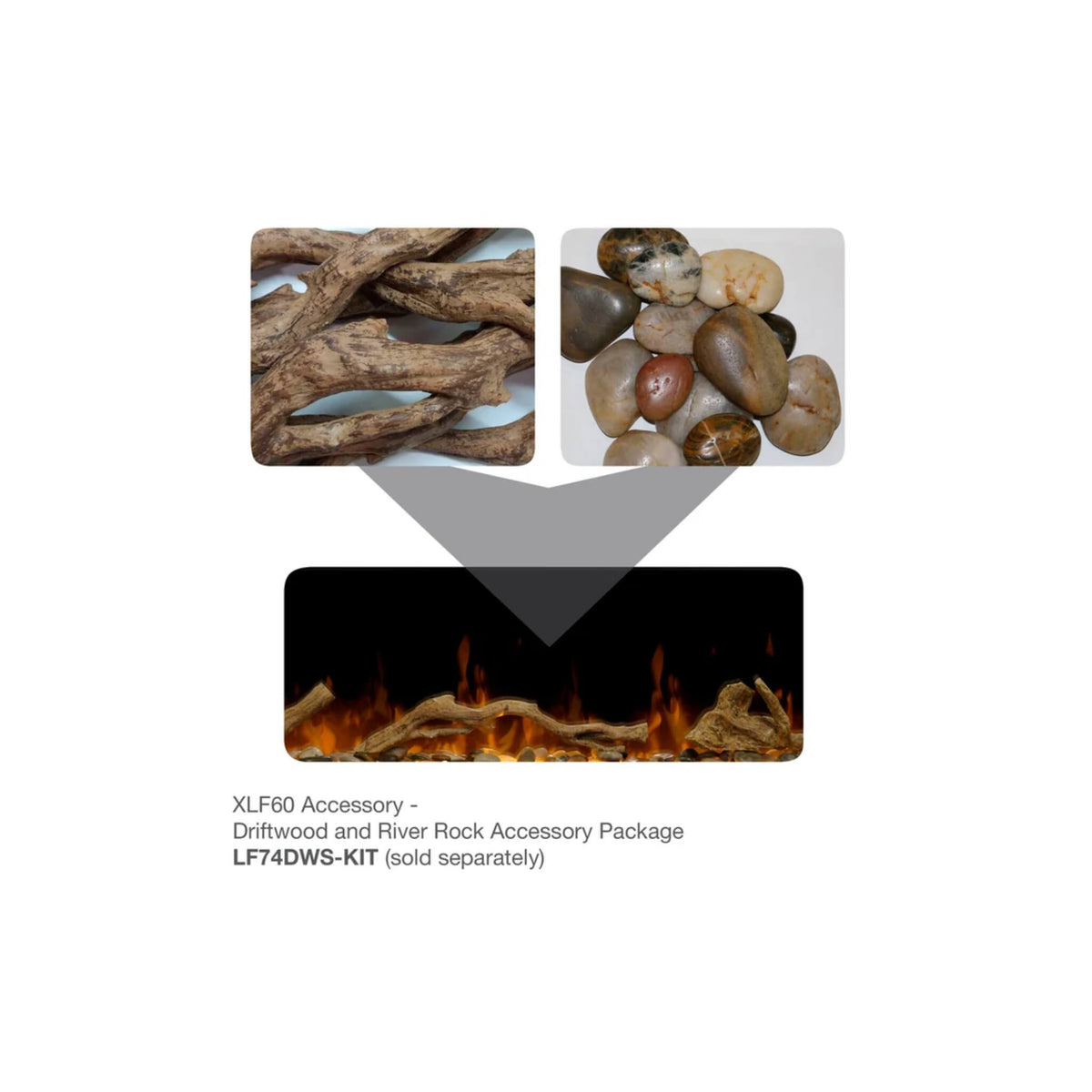 Dimplex IgniteXL 60-Inch Linear Fireplace Electric W/ Heat Boost & Multi Function Remote [XLF60]