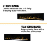 Dimplex IgniteXL 74-Inch Premium Built-In Linear Electric Fireplace With Integrated Heater Fan [XLF74]