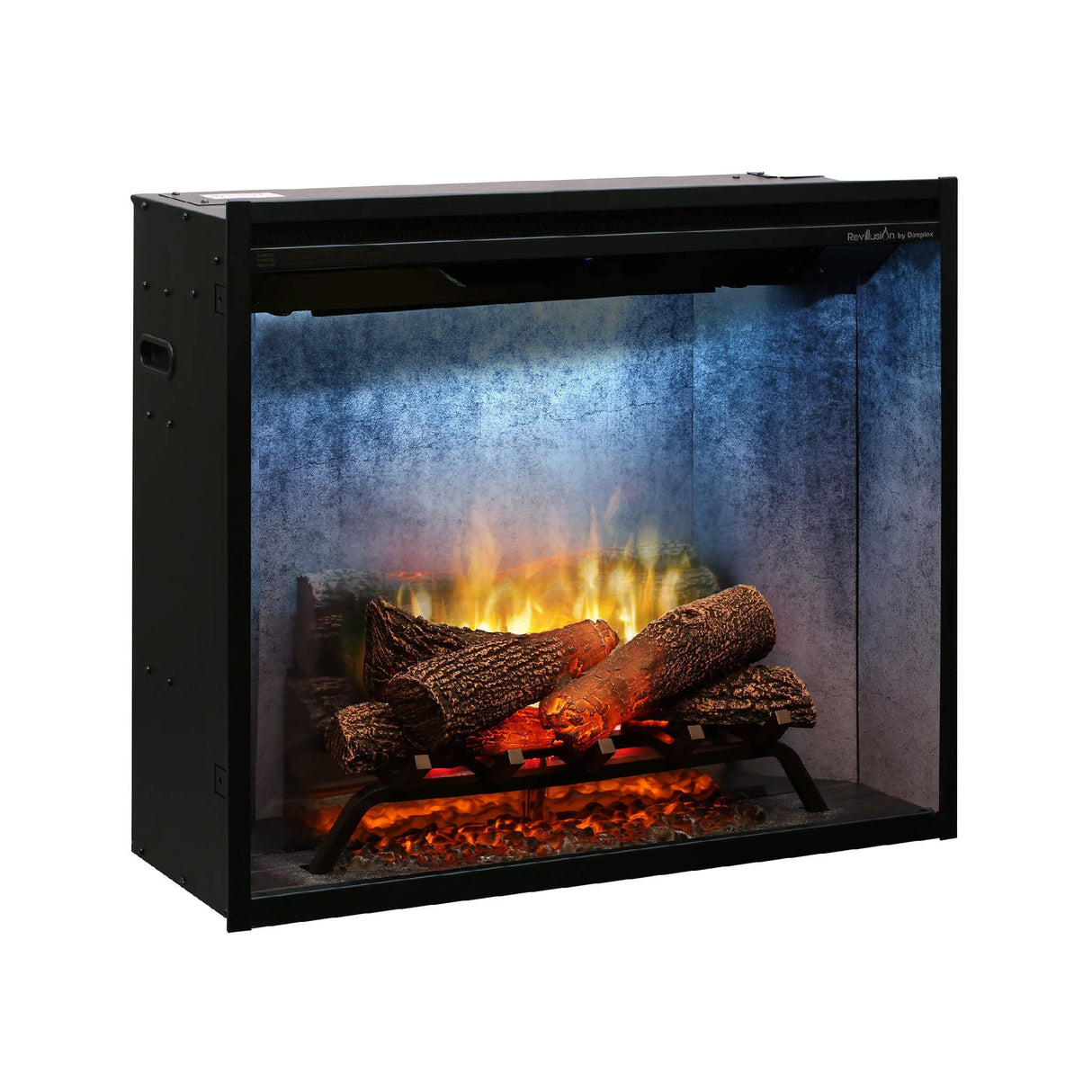 Dimplex Revillusion Built-In Electric Firebox W/ Weathered Concrete Line & Plug Kit [RBF30/42WC-FG]