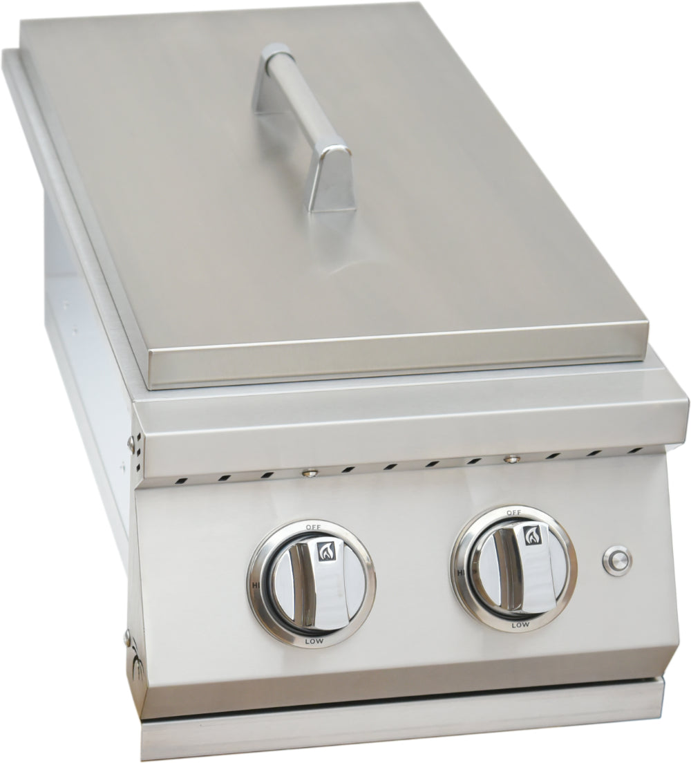 KoKoMo Pro Double Side Burner with removable cover
