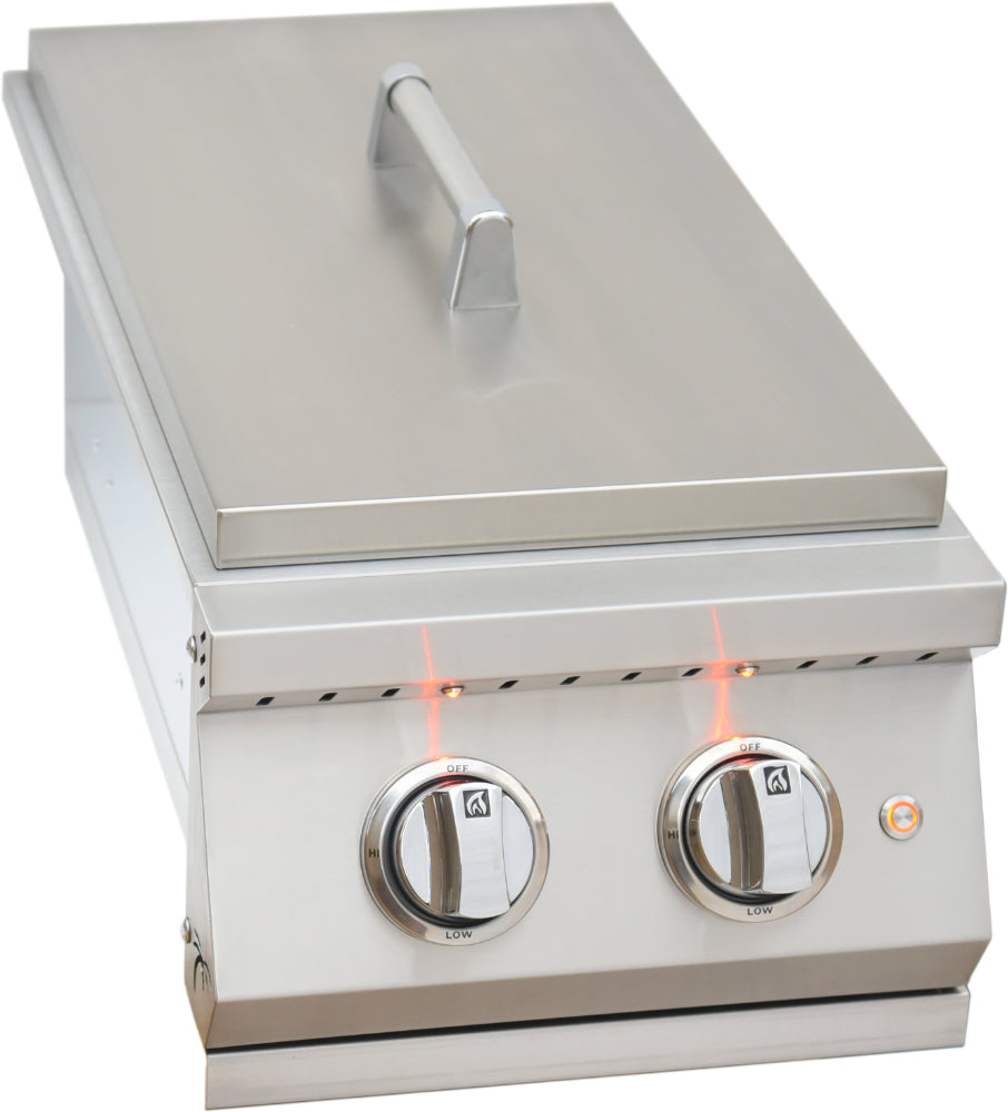 KoKoMo Pro Double Side Burner with removable cover