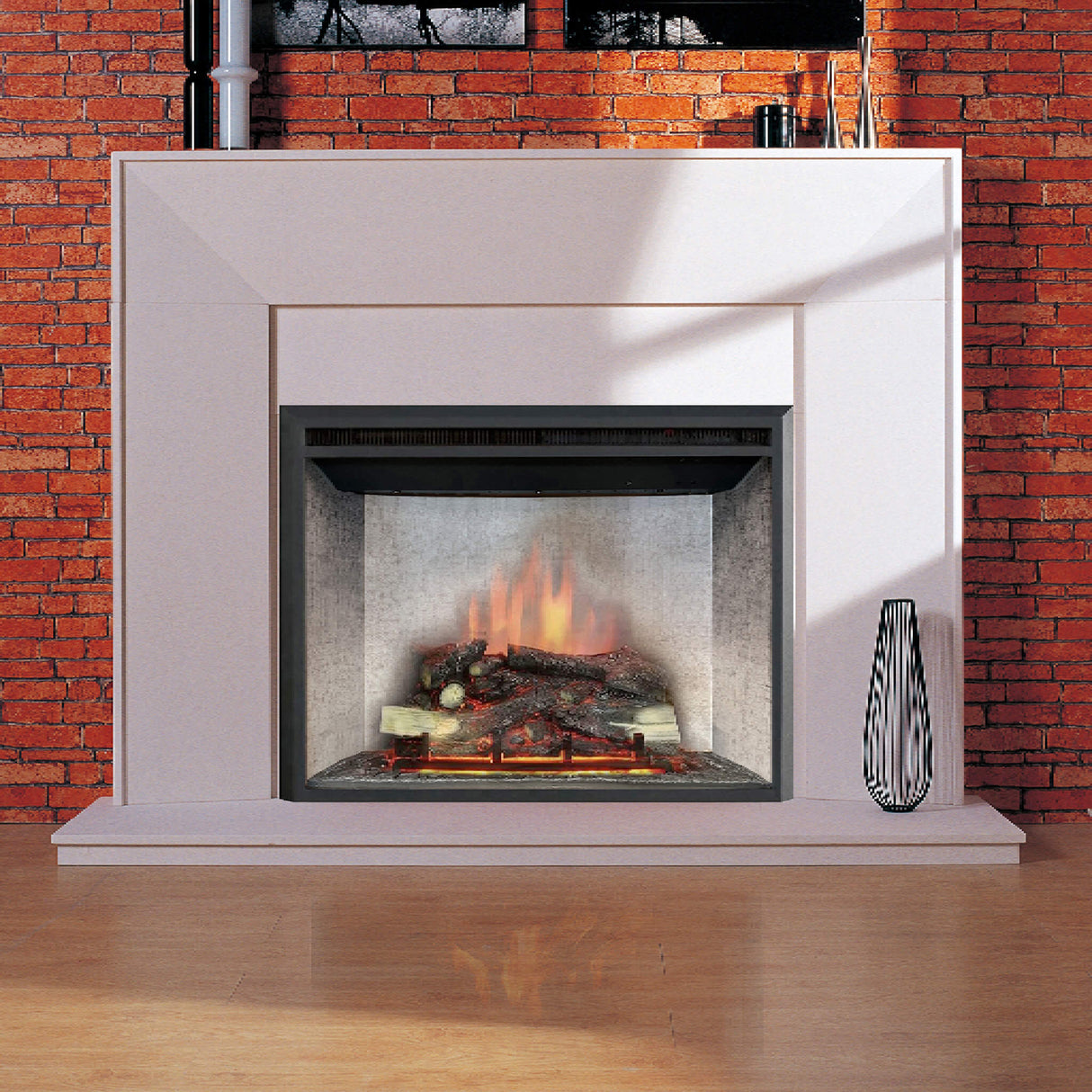 Dynasty Presto 35-Inch Vent Free Electric Firebox Insert With Remote Control [DY-FI35D]