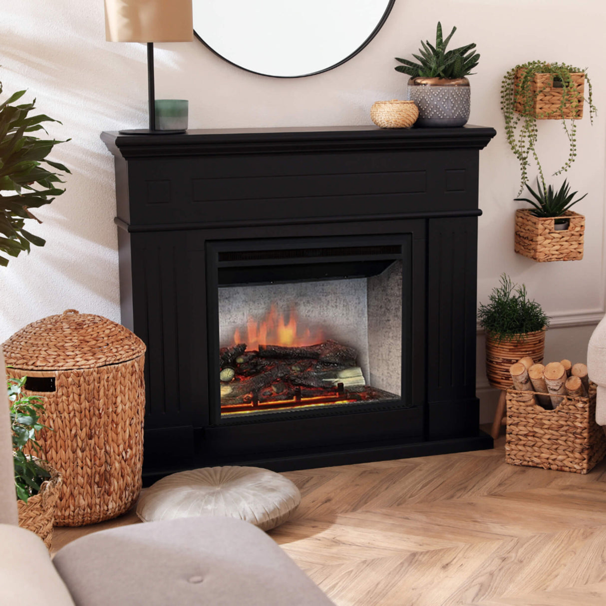 Dynasty Presto 35-Inch Vent Free Electric Firebox Insert With Remote Control [DY-FI35D]