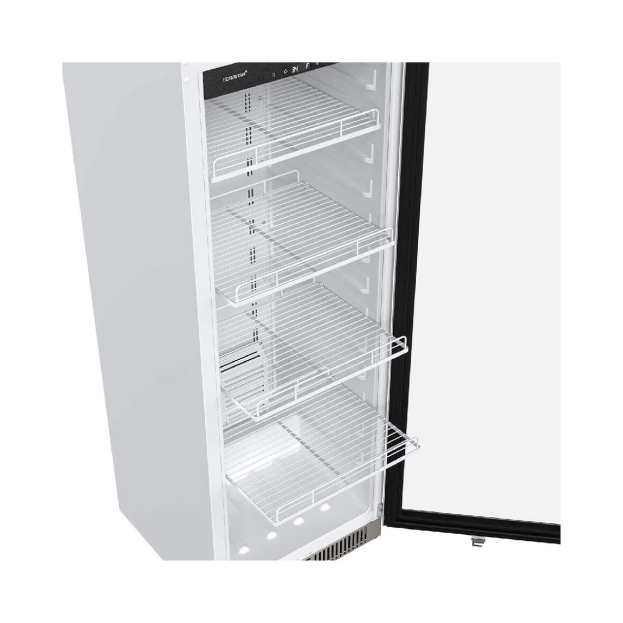 Edgestar 22-Inch 10.1 Cubic Feet Commercial Beverage Merchandiser With Temperature Alarm and Reversible Door [VBM101SS]