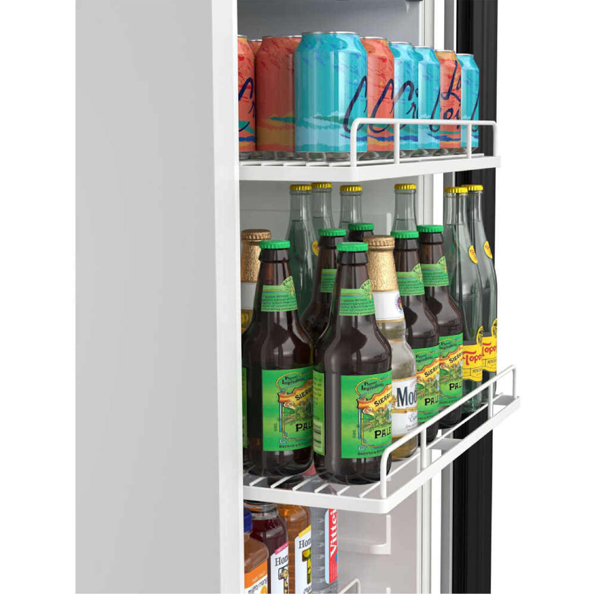 Edgestar 22-Inch 10.1 Cubic Feet Commercial Beverage Merchandiser With Temperature Alarm and Reversible Door [VBM101SS]