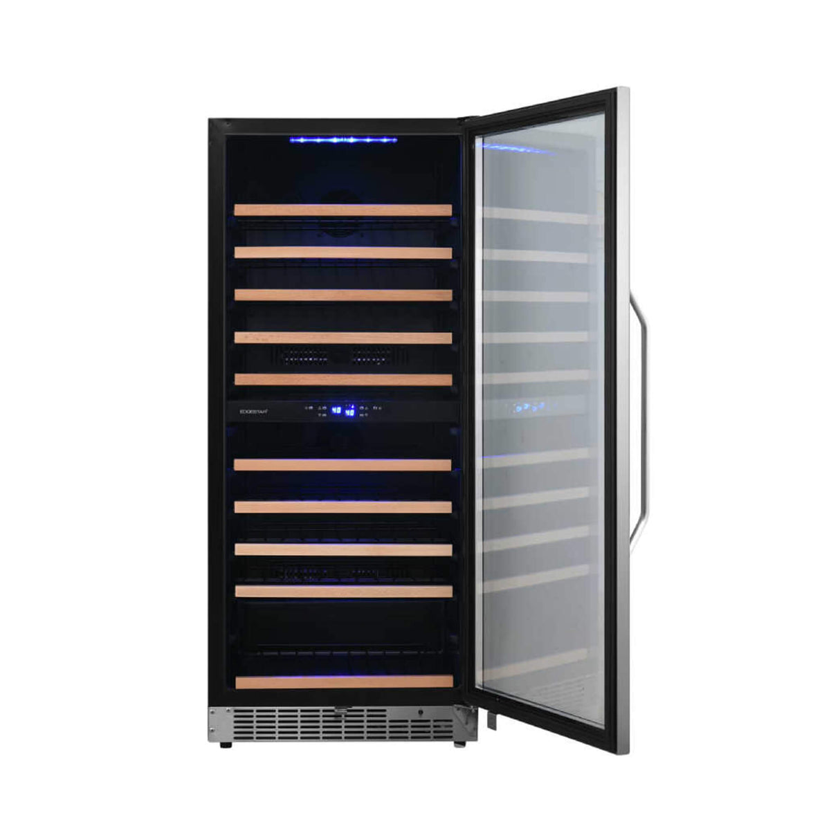 Edgestar Premium 24-Inch 101 Bottle Capacity Built-In Dual Zone Wine Cooler