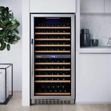 Edgestar Premium 24-Inch 101 Bottle Capacity Built-In Dual Zone Wine Cooler