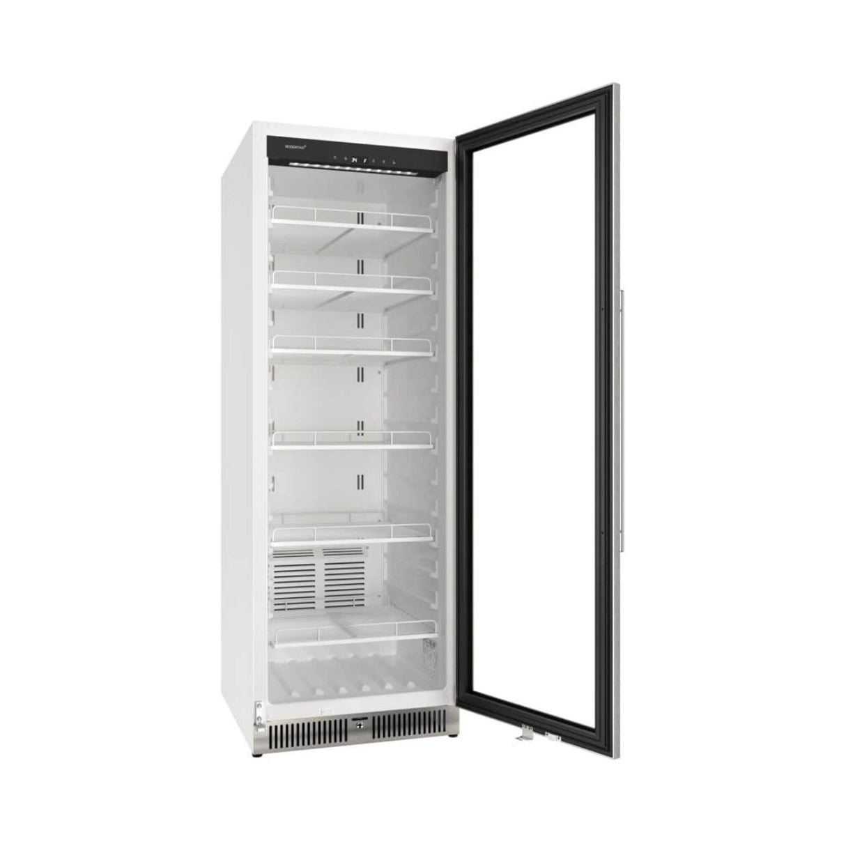 Edgestar 24-Inch 13.7 Cubic Feet Commercial Beverage Merchandiser With Temperature Alarm And Reversible Door [VBM131SS]