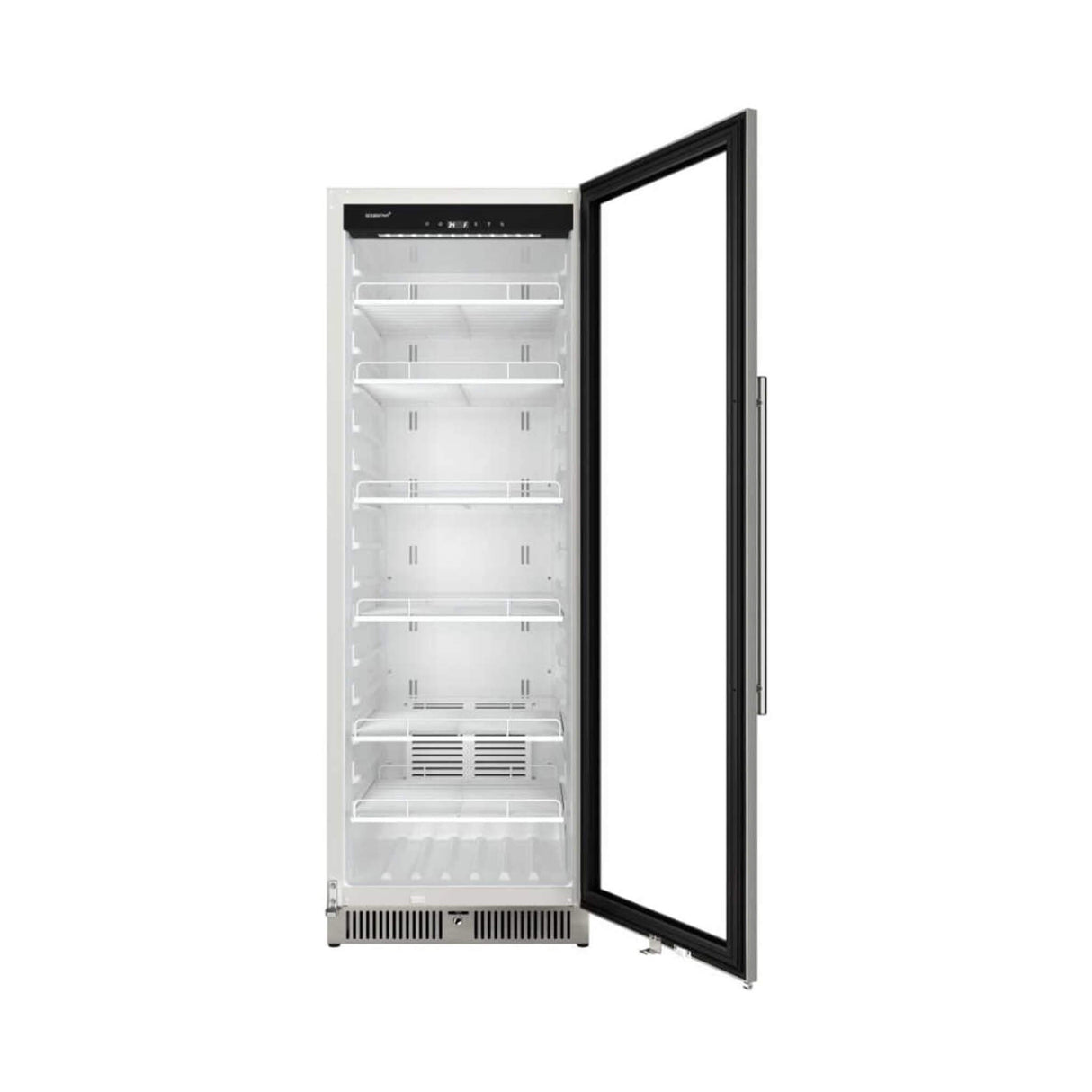 Edgestar 24-Inch 13.7 Cubic Feet Commercial Beverage Merchandiser With Temperature Alarm And Reversible Door [VBM131SS]