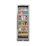 Edgestar 24-Inch 13.7 Cubic Feet Commercial Beverage Merchandiser With Temperature Alarm And Reversible Door [VBM131SS]