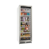 Edgestar 24-Inch 13.7 Cubic Feet Commercial Beverage Merchandiser With Temperature Alarm And Reversible Door [VBM131SS]
