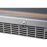 Edgestar 24-Inch 141 Bottle Capacity Freestanding Dual Zone Wine Cooler With Interior Lighting [CWR1552DZ]
