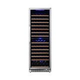 Edgestar 24-Inch 141 Bottle Capacity Freestanding Dual Zone Wine Cooler With Interior Lighting [CWR1552DZ]