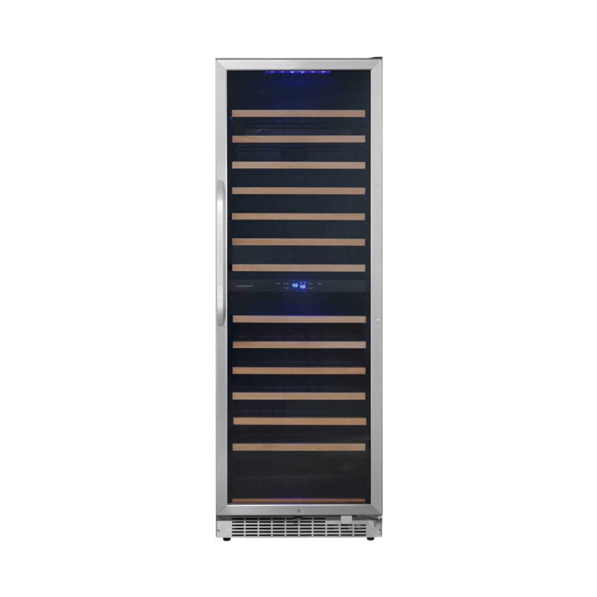 Edgestar 24-Inch 141 Bottle Capacity Freestanding Dual Zone Wine Cooler With Interior Lighting [CWR1552DZ]