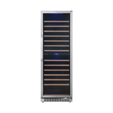 Edgestar 24-Inch 141 Bottle Capacity Freestanding Dual Zone Wine Cooler With Interior Lighting [CWR1552DZ]