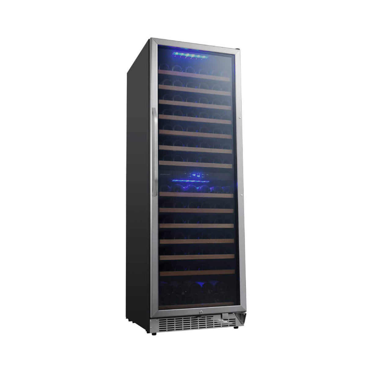 Edgestar 24-Inch 141 Bottle Capacity Freestanding Dual Zone Wine Cooler With Interior Lighting [CWR1552DZ]
