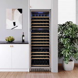 Edgestar 24-Inch Wide 131 Bottle Capacity Built-In Triple Zone Wine Cooler