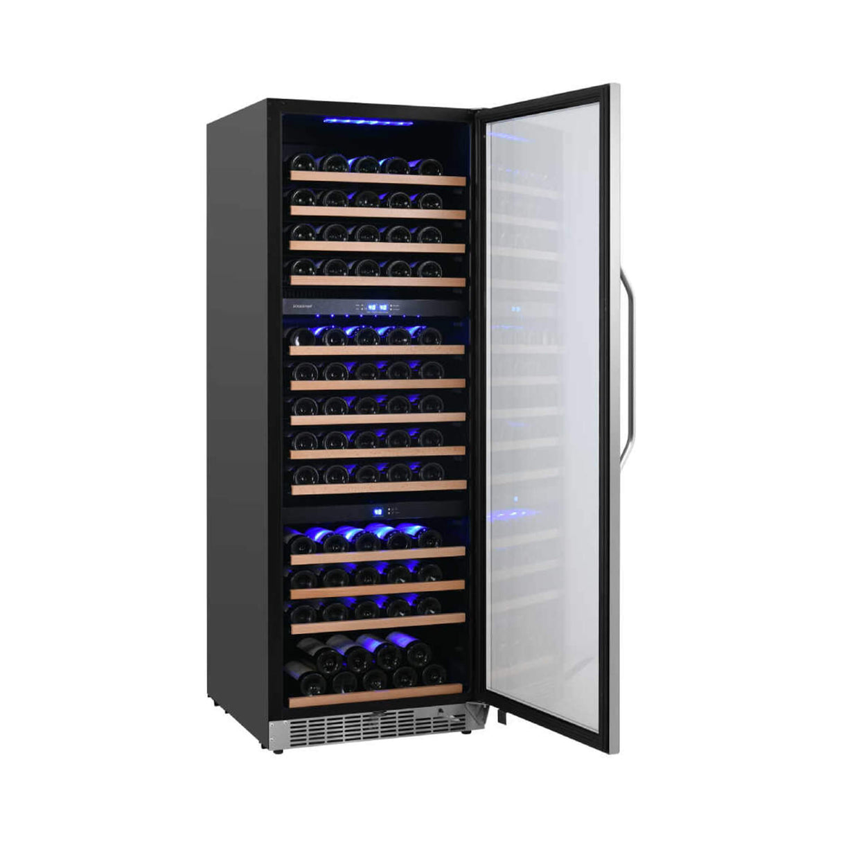 Edgestar 24-Inch Wide 131 Bottle Capacity Built-In Triple Zone Wine Cooler