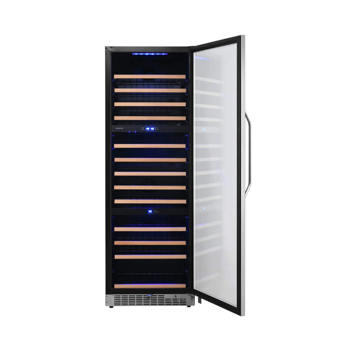 Edgestar 24-Inch Wide 131 Bottle Capacity Built-In Triple Zone Wine Cooler