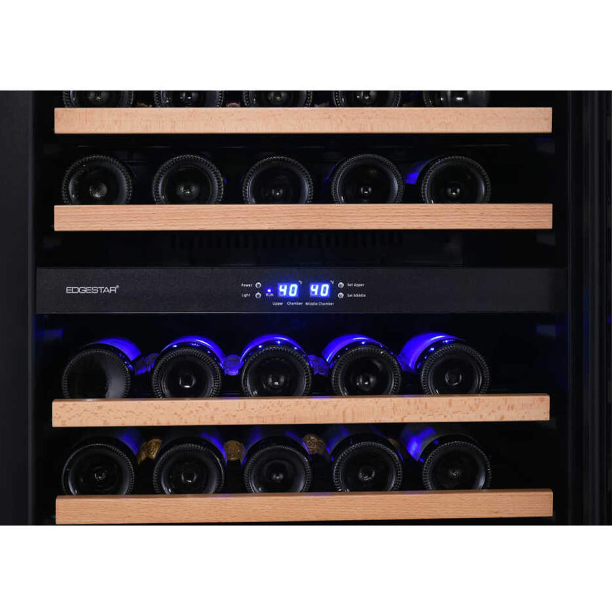 Edgestar 24-Inch Wide 131 Bottle Capacity Built-In Triple Zone Wine Cooler