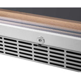 Edgestar 24-Inch Wide 151 Bottle Capacity Freestanding Single Zone Wine Cooler With Even Cooling Technology