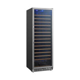 Edgestar 24-Inch Wide 151 Bottle Capacity Freestanding Single Zone Wine Cooler With Even Cooling Technology