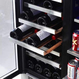 Edgestar 30-Inch Wide 28 Bottle Built In Dual Zone Beverage Center With 86 Can Capacity