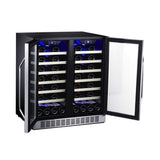 Edgestar 30-Inch Wide 56 Bottle Capacity Built-In French Door Wine Cooler With Door Locks [CWR5631FD]