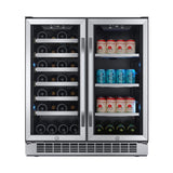 Edgestar 30-Inch Wide 28 Bottle Built In Dual Zone Beverage Center With 86 Can Capacity