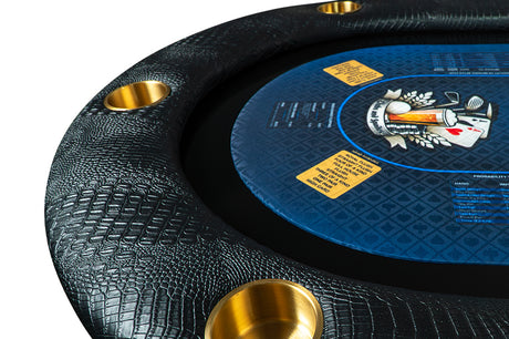 Elite Poker Table Onyx – Luxury Wood Poker Table