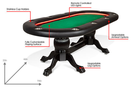 Elite Alpha LED Poker Table