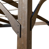 [10X12FT] Alora Premium Outdoor Brown Cedar Wood Pergola For Spacious Patios (SAK45639)