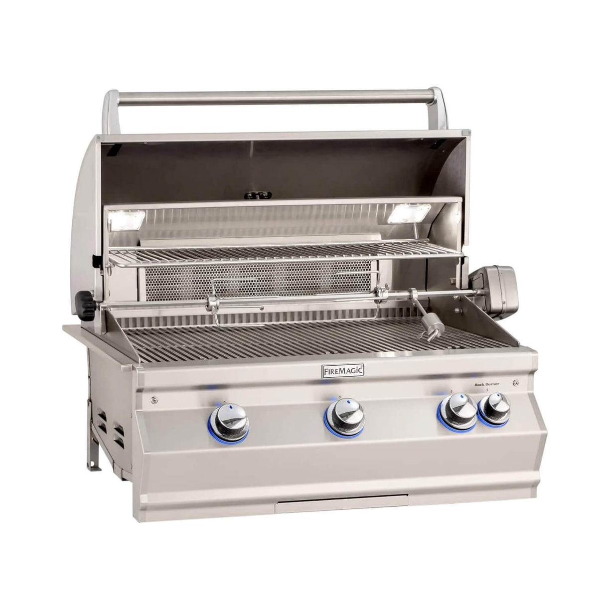 Fire Magic Aurora Multi-User Built-In Grill With Analog Thermometer & Rotisserie Kit, 36" [A790I-8EAN/P]