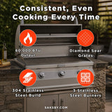 Fire Magic Choice Multi-User Built-In Grill With Analog Thermometer, 30" [CM540I-RT1N/P]