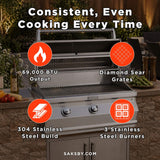 Fire Magic Choice Multi-User Built-In Grill With Analog Thermometer, 36" [CM650I-RT1N/P]